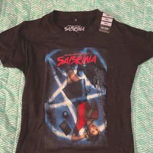 Chilling Adventures of Sabrina the Teenage Witch black poster tee hot topic SM